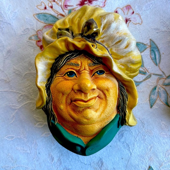 Bossons Wall Head Sarah Gamp Vintage 1964 England - Picture 1 of 12